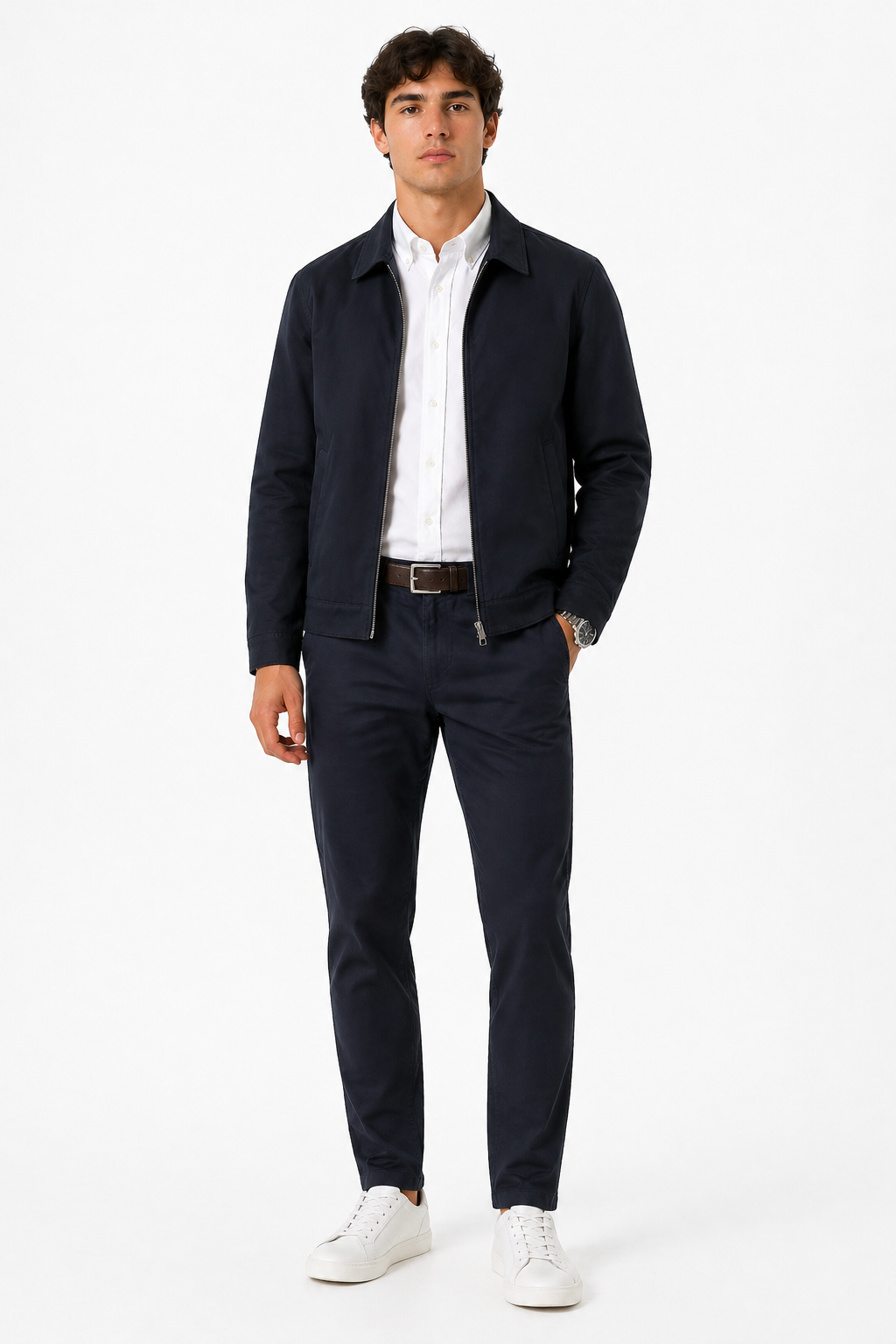 After — model wearing the outfit.